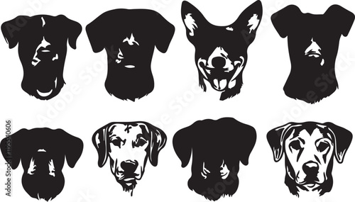 Whispering Wildlife: Enchanting Animal Silhouettes vector illustration |