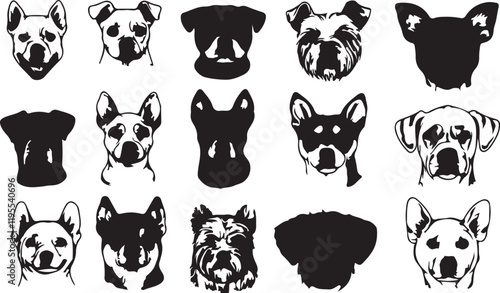 Whispering Wildlife: Enchanting Animal Silhouettes vector illustration |