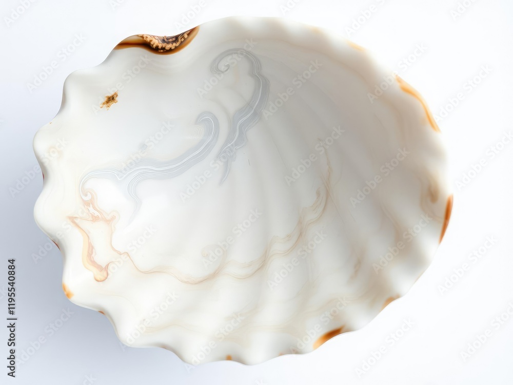 A polished sea shell with intricate surface details and swirling patterns, iridescent colors, macro photography, shell A polished sea shell with intricate surface details and swirling patterns, iridescent colors, macro photography, shell