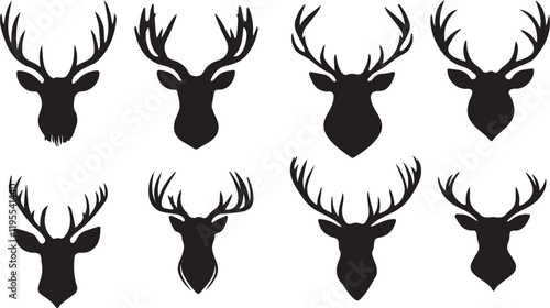 Whispering Wildlife: Enchanting Animal Silhouettes vector illustration |