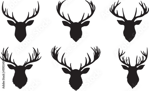 Whispering Wildlife: Enchanting Animal Silhouettes vector illustration |
