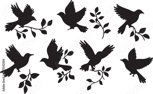 Whispering Wildlife: Enchanting Animal Silhouettes vector illustration |
