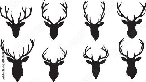 Whispering Wildlife: Enchanting Animal Silhouettes vector illustration |
