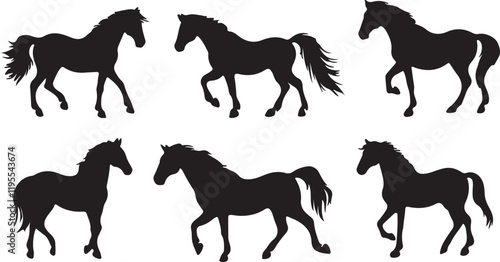 Whispering Wildlife: Enchanting Animal Silhouettes vector illustration |
