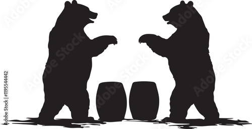Whispering Wildlife: Enchanting Animal Silhouettes vector illustration |
