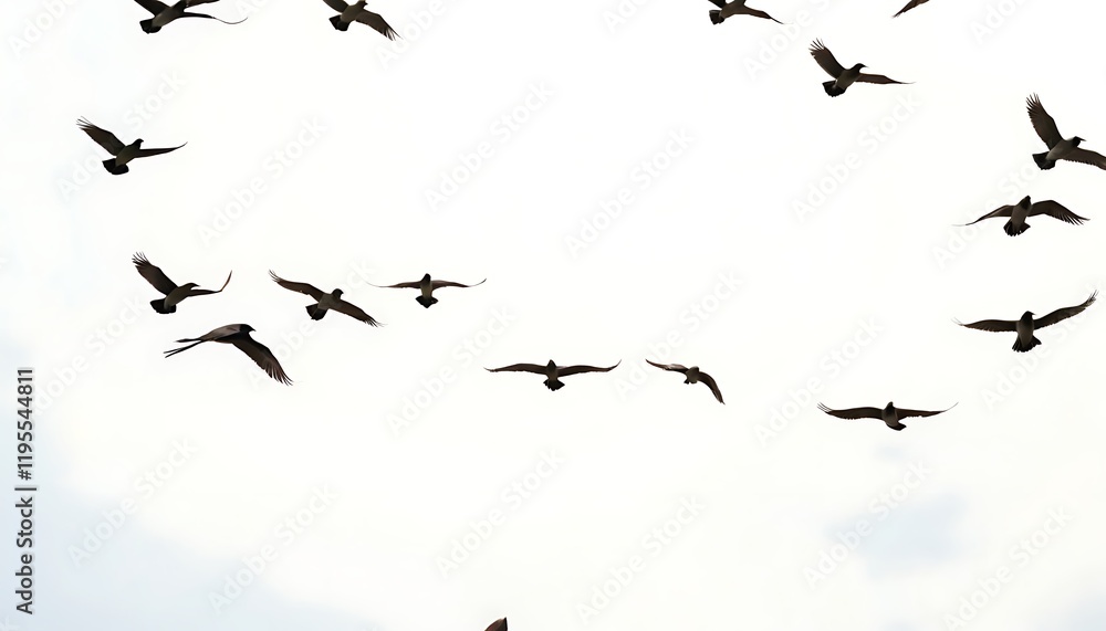 Geese in Triangular Pattern,A flock of Canada Geese isolated on white suitable for compositing,flying, horizontal, no people, photography, color image, bird, sweden, sky, animals in the wild,76 Geese in Triangular Pattern,A flock of Canada Geese isolated on white suitable for compositing,flying, horizontal, no people, photography, color image, bird, sweden, sky, animals in the wild,76