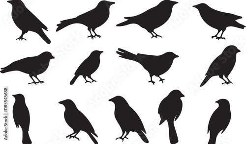 Whispering Wildlife: Enchanting Animal Silhouettes vector illustration |

