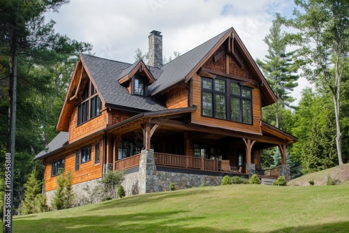 Wallpaper Mural Charming Craftsman Home Set on a Scenic Hill: A Unique Blend of Residential Architecture and Timeless Design Torontodigital.ca