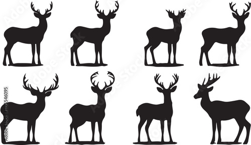Whispering Wildlife: Enchanting Animal Silhouettes vector illustration |
