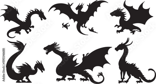 Whispering Wildlife: Enchanting Animal Silhouettes vector illustration |
