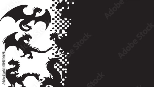 Whispering Wildlife: Enchanting Animal Silhouettes vector illustration |
