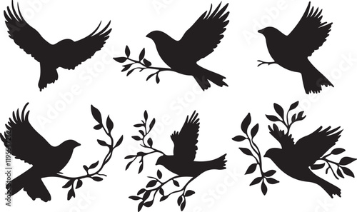 Whispering Wildlife: Enchanting Animal Silhouettes vector illustration |
