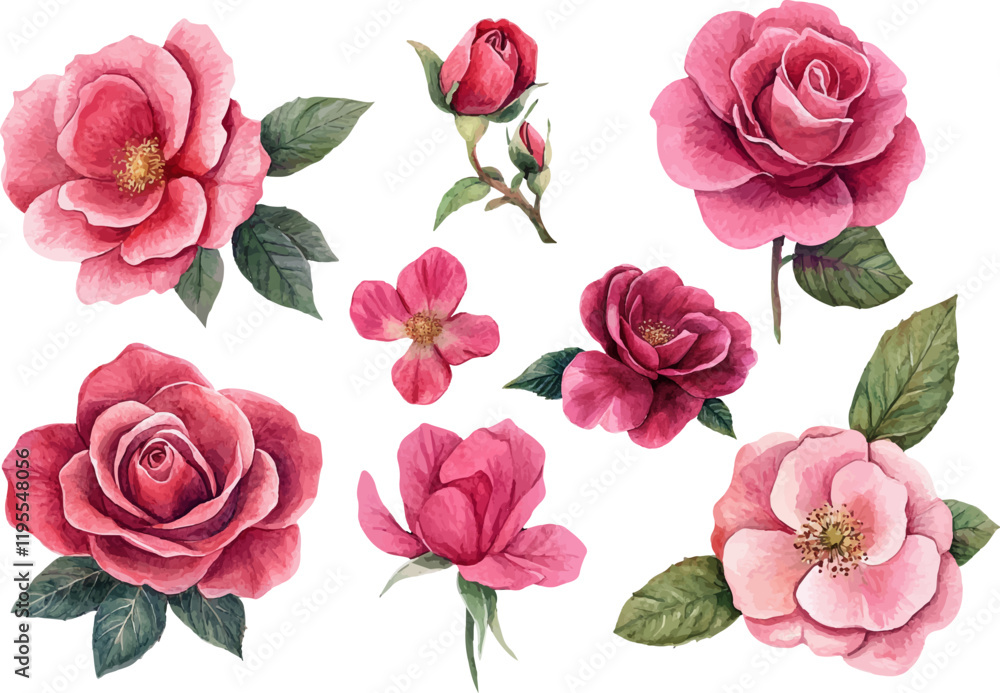 seamless pattern with pink roses seamless pattern with pink roses