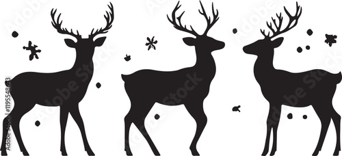 Whispering Wildlife: Enchanting Animal Silhouettes vector illustration |
