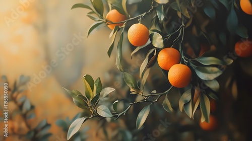 A oranges group of a tree photo