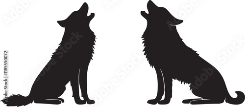 Whispering Wildlife: Enchanting Animal Silhouettes vector illustration |

