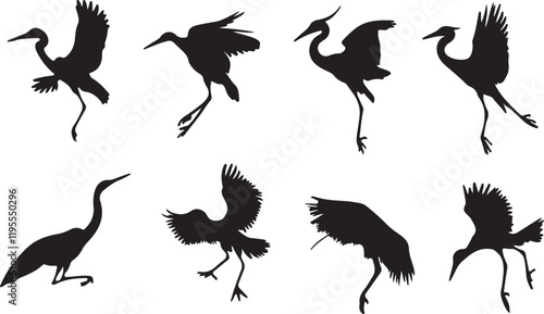 Whispering Wildlife: Enchanting Animal Silhouettes vector illustration |
