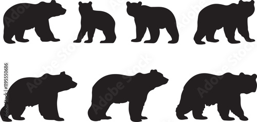 Whispering Wildlife: Enchanting Animal Silhouettes vector illustration |
