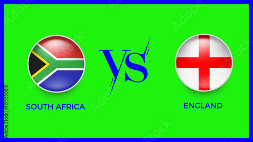 south africa vs england flag use for ICC Champions Trophy 2025  template banner design