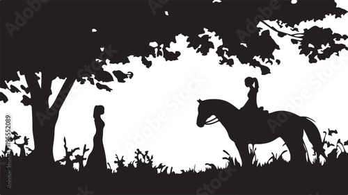 Whispering Wildlife: Enchanting Animal Silhouettes vector illustration |
