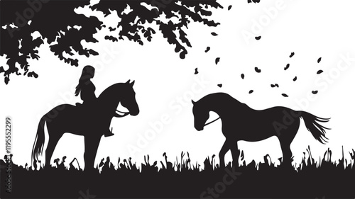 Whispering Wildlife: Enchanting Animal Silhouettes vector illustration |
