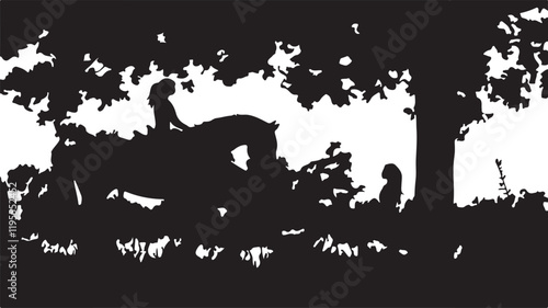 Whispering Wildlife: Enchanting Animal Silhouettes vector illustration |
