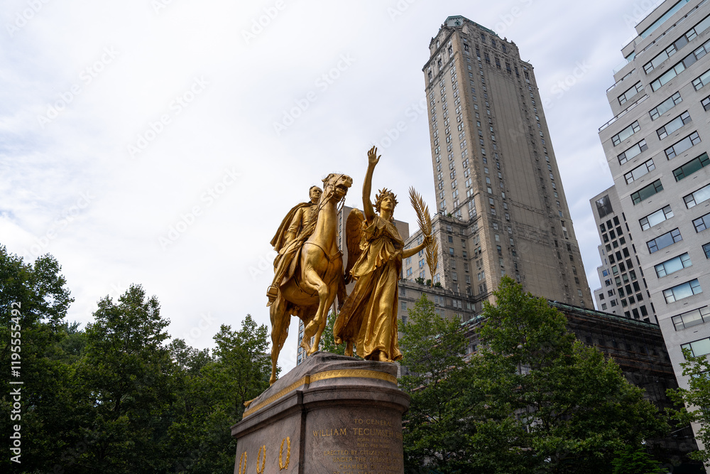 Fototapeta premium photo of army plaza in Central Park 