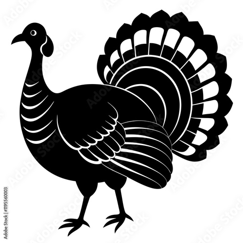 Turkey  silhouette vector illustration