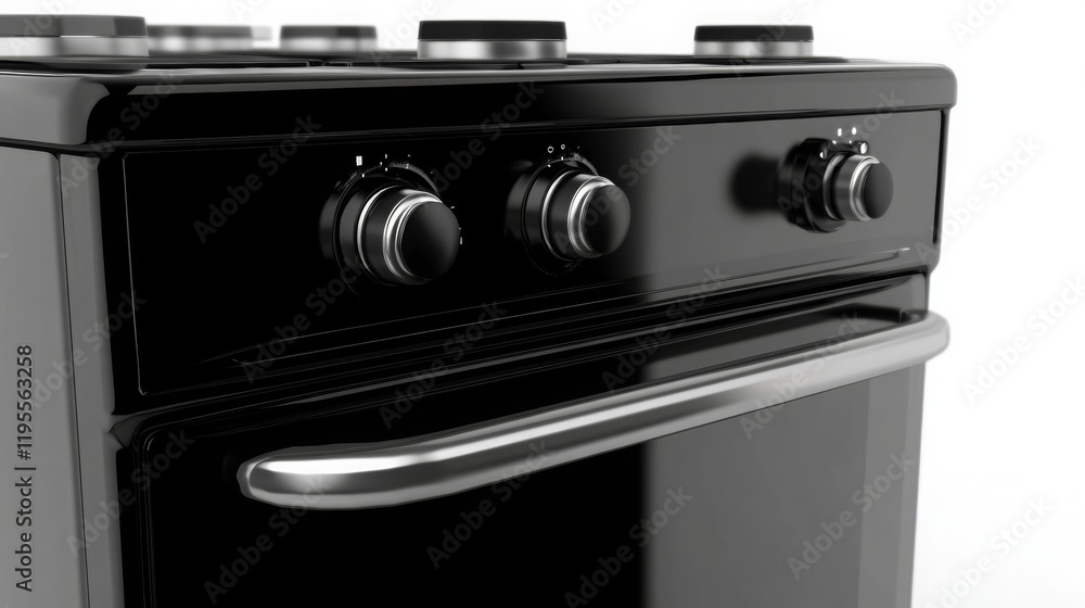Fototapeta premium Close-up of an oven – minimalist and stylish kitchen appliance