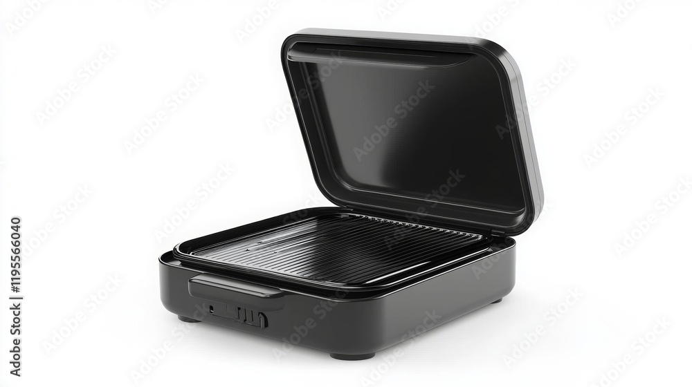 Electric grill with non-stick coating - inside Electric grill with non-stick coating - inside