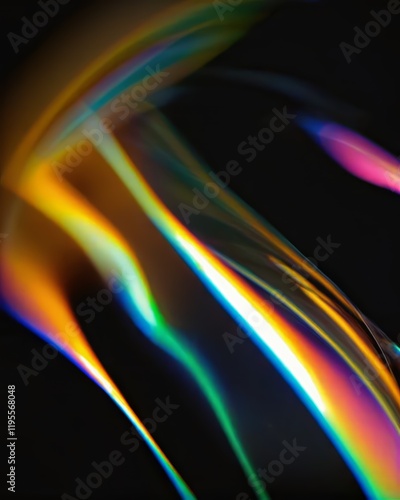 Vivid glowing light in abstract design