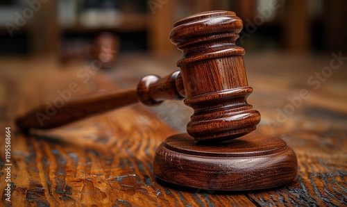 wooden judge gavel on table as symbol of justice for use in legal cases judicial system