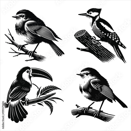 Birds vector collection 