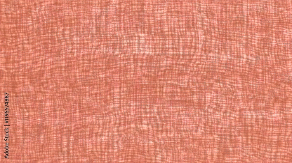 Fototapeta premium Seamless Coral Linen Texture Pattern Background