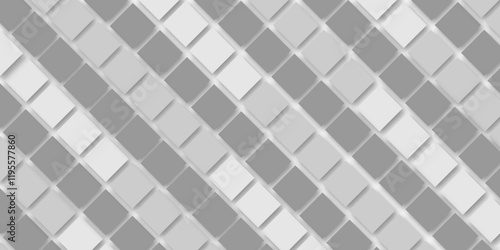 Wallpaper Mural Abstract white and grey square pattern seamless mosaic tile texture geometric white background. Torontodigital.ca