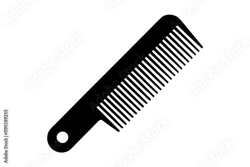 Pet Comb Silhouette Icon for Pet Care