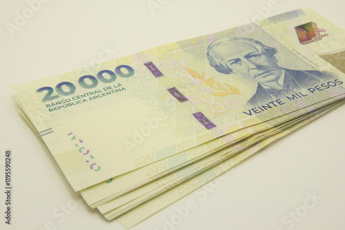 Argentine Money - Currency of Argentine, Pesos argentinos. twenty thousand pesos bill
