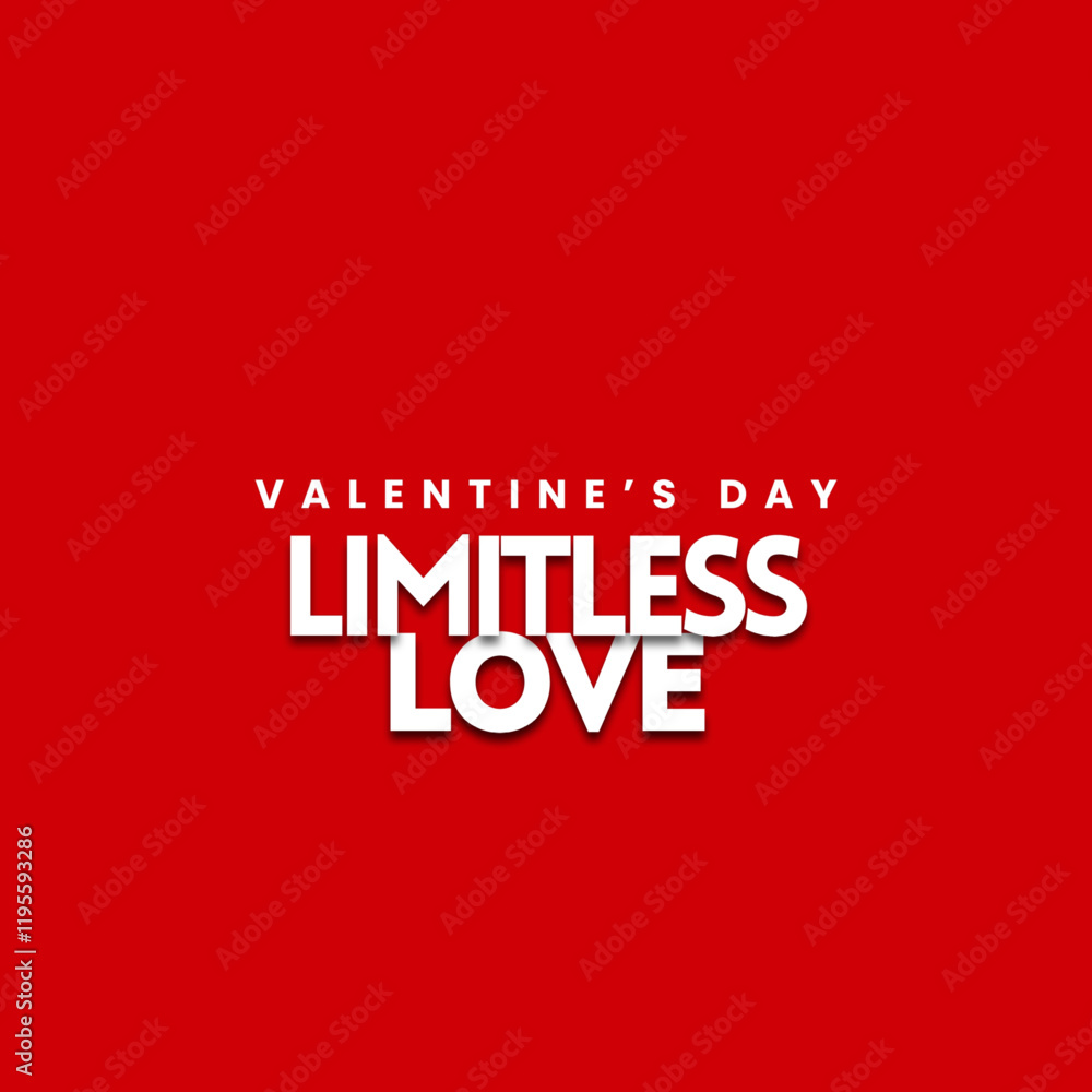 valentine Day Endless Love on Red Background poster, banner, card set. Creative concept for celebration, ads, branding, cover, label, sales. valentine Day Endless Love on Red Background poster, banner, card set. Creative concept for celebration, ads, branding, cover, label, sales.