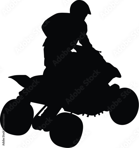 Man Riding ATV