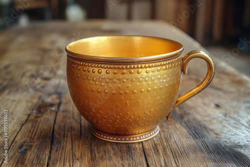 Golden Tea Cup