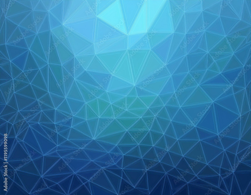 Obraz premium geometric cold blue polygon pattern abstract background
