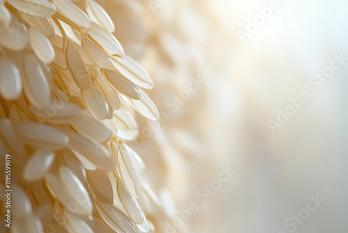 Rice On A White Background