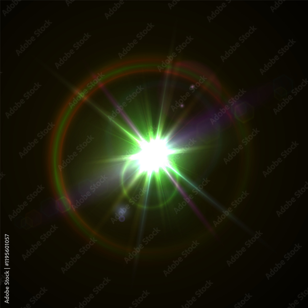 Rainbow Crystal Star Effects: Optical Light Rays with Red, Yellow, and Blue Glows. Sunlight Reflections and Lens Glare Sparkles for Creative and Artistic Vector Design Rainbow Crystal Star Effects: Optical Light Rays with Red, Yellow, and Blue Glows. Sunlight Reflections and Lens Glare Sparkles for Creative and Artistic Vector Design
