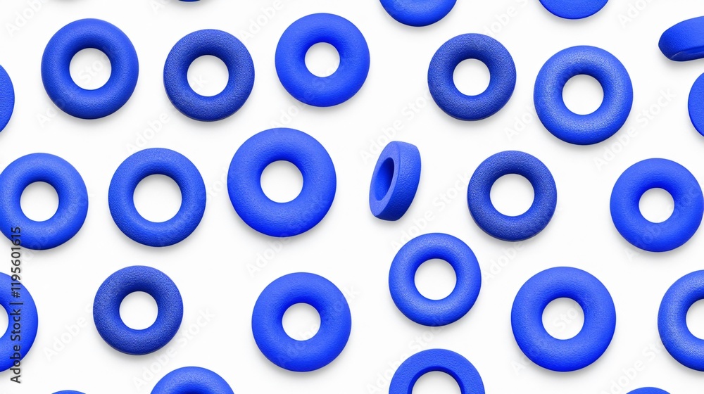 Abstract Blue Rings Pattern Background Texture Abstract Blue Rings Pattern Background Texture