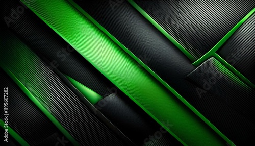 green and black carbon fiber background