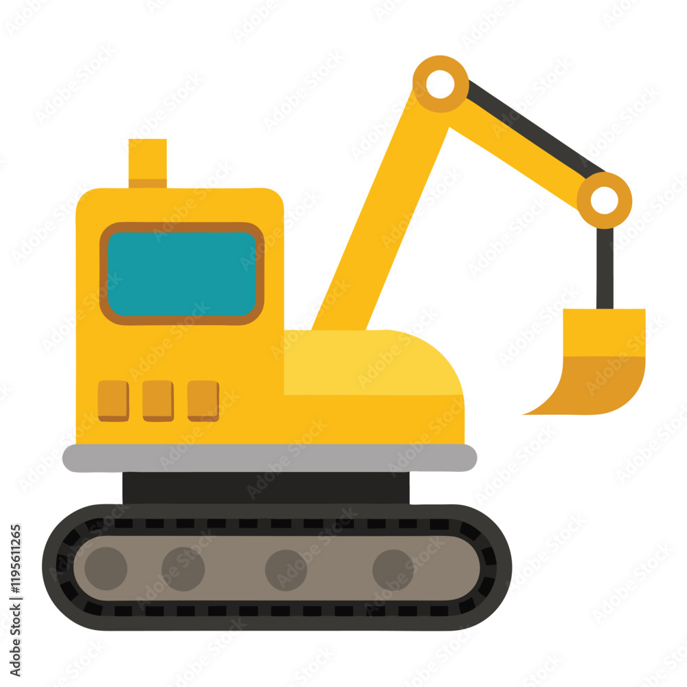 track excavator isolated track excavator isolated