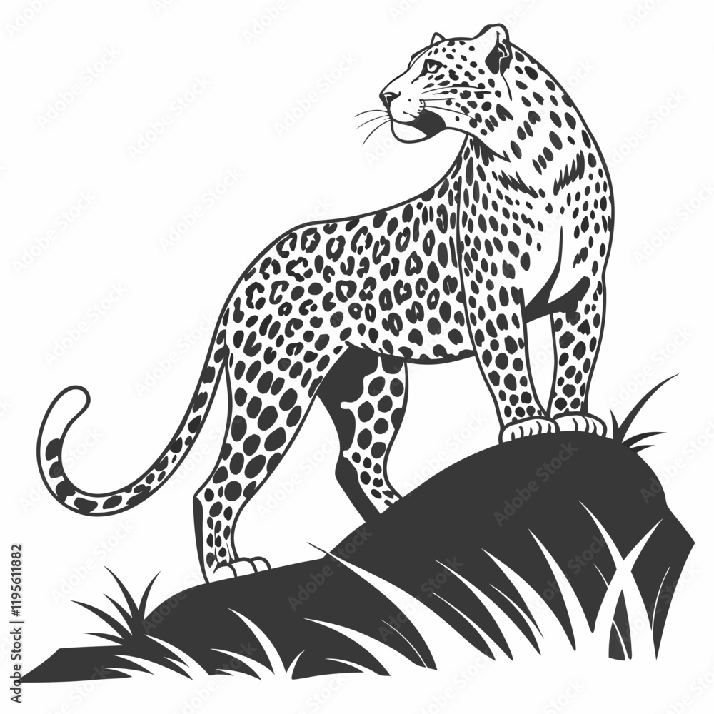 leopard on a branch leopard on a branch