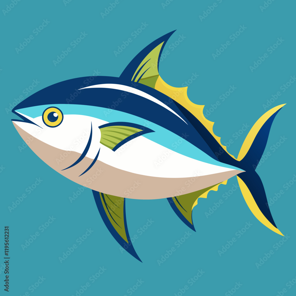 fish on blue background fish on blue background