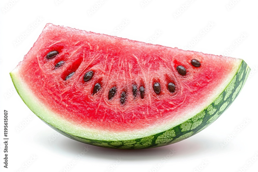 Vibrant Flat Vector Illustration of a Summery Pink Watermelon Wedge - Refreshing Fruity Slice Design in Modern Art Style Vibrant Flat Vector Illustration of a Summery Pink Watermelon Wedge - Refreshing Fruity Slice Design in Modern Art Style