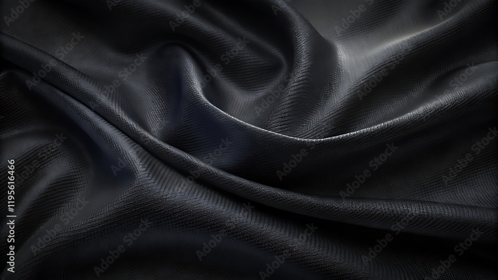 Elegant Black Fabric Texture Background with Subtle Grain and Woven Pattern for Modern Designs Elegant Black Fabric Texture Background with Subtle Grain and Woven Pattern for Modern Designs